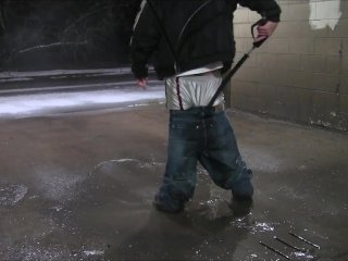 soaked, sagger, commando, muddy jeans