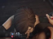 Preview 6 of DEEPTHROAT Tifa Lockhart SUCKS A HUGE COCK AND CHOKES ON CUM | Final Fantasy 3D Hentai