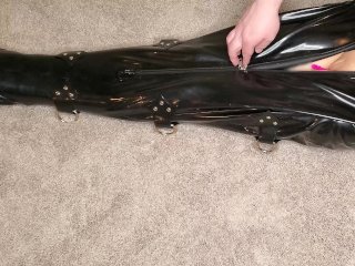 Sexy Humiliation Slut Is Made to Cum in a Total Sensory Deprivation LatexSack with BreathPlay - 4K