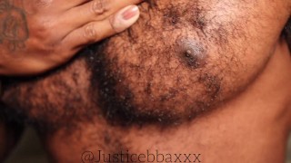 Hairy Chest Nipple Play