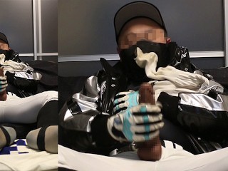 A Hentai Baseball Player who Masturbates while Licking a Dirty Football Socks