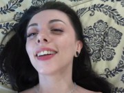 Preview 3 of Super hot amateur Kitty Cam gets her pussy eaten then goes down on cock spitting all over it blowjob
