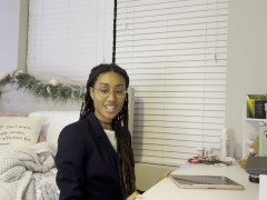 Video Lightskinned Ebony Teen Schoolgirl Squirts On Your Dick During Study Break