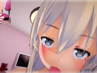 Kancolle – Futa horny Shimakaze fucked you hard | Male taker POV swap