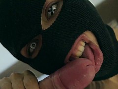 Compilation extreme blowjob 2022. Cumshot on crazy mask.