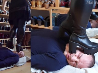Hard Face Trampling in Boots
