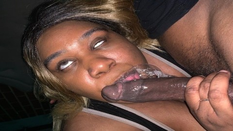 DEEPTHROAT QUEEN GIVES SLOPPY HEAD (Ebony BBW Sucks Cum Out) @1macmillion