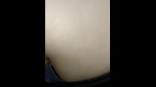 Sexy wife with a beautiful ass gently sucks dick, then shows her holes