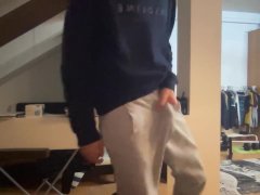 Hard Cock In Sweatpants - Grey Sweatpants Bulge Videos and Gay Porn Movies :: PornMD