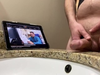 FamilyStrokes Bambi Brooks helping her step daddy relax make moaning_huge cumshot