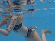 Preview 3 of Cute blonde Finnish pornstar Mimi Cica underwater