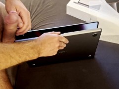 Perfect Cock fucked a brandnew Macbook Pro - Unpacking, Fucking and cum over Laptop :P