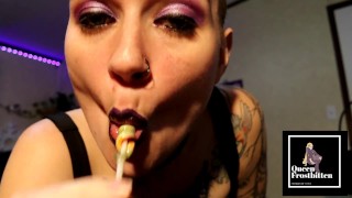 Sloppy Lollipop and drool JOI