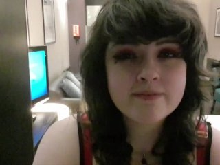 Alternative girl playing with_bad dragon/fantasy dildo