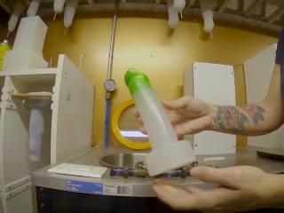 How a Platinum Silicone Dildo is made in 1 Minute - KinkMob