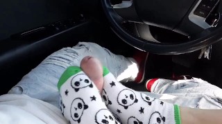 Made Him Stop The Car And Play With My New Panda Socks