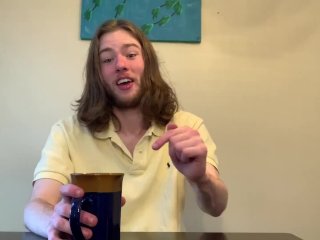 long hair man, facial, solo male, dirty talk, intense male orgasm