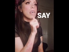 FEMPIRE STRIKES BACK- sub's first dildo Valentine's day humiliation  