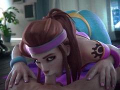 Brigitte Overwatch blowjob - (FpsBlyck)