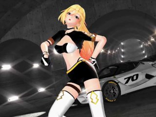 DURANDAL HONKAI IMPACT HENTAI MMD UNDRESS DANCE SPIT IT OUT BLONDE GIRL BLACK EYES COLOR EDIT SMIXIX