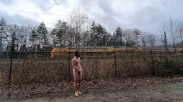 Clignotant le train - promenade Naked bois