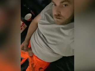 Dirty & Horny Tradie Danny Wyatt, gets verbal during a filthy wank for OnlyFans