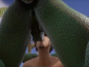 Preview 3 of Wild Life Twink Guy gets fucked by a Dragon