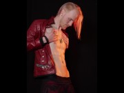 Preview 1 of Hot Blond Guy Oils his body and Jerks off until he Cums Hard
