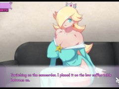 Waifu Hub [PornPlay Parody Hentai game] Rosalina couch casting - Part1 Rosalina wear a slutty bikini