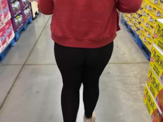 FOLLOWING THAT ASS IN_YOGA PANTS ON SUPERMARKET