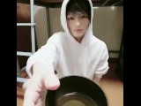 Twink naked hoodie pee! Pissing a lot in a cup! 022
