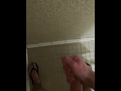 Cumming in College Dorm Shower