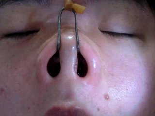 nose hook, ドm, オナニー, 自分撮り