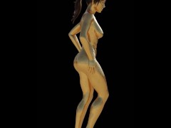Golden Lara Croft