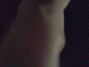 Preview 2 of Walking around the neighbors at midnight with a naked erection sometimes spilling cum _ 210609