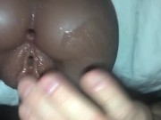 Preview 4 of Watch Me Swallow My Huge Load Of Cum After Sucking It Up From My Fake Pussy Toy I Just Fucked