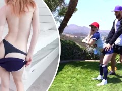 Exxxtra Small - Gorgeous Tiny Blonde Will Do Anything To Get Into The Team Even Banging Her Coach - Screenshot 1 of 16 - Exxxtrasmall