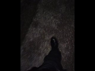 Outdoor Masturbation in the Darkness