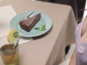 Preview 3 of Chocolate Cake plating with Sperm