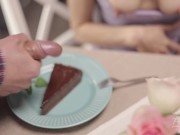 Preview 6 of Chocolate Cake plating with Sperm