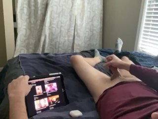 4K Home Alone Smoking Watching Porn Loud_Moaning While Mom andStep Sister Away Huge Cumshot