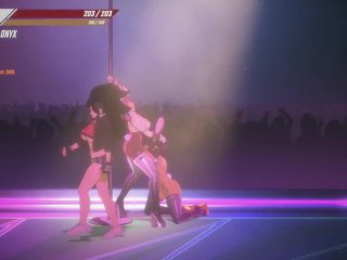 Pure Onyx futanari girls with ears sex on stage