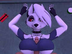 HELLUVA BOSS White guy tits fuck Loona