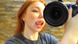 Deep Throat Russian Beauty Dirty And Slobbery Blowjob