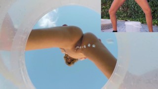 2 Cam Views Of A Full Bucket Of Golden Shower