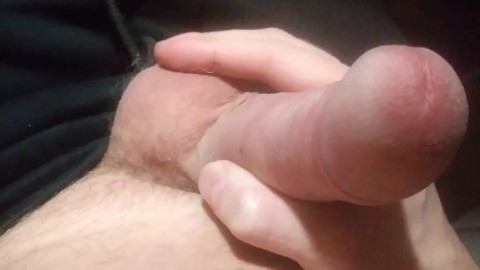 MAN JERKING and MOANING