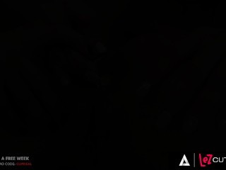 LEZ CUTIES - Brunette Snow Bunnies Keep Warm_With 3-WayButt Play + Cunnilingus!