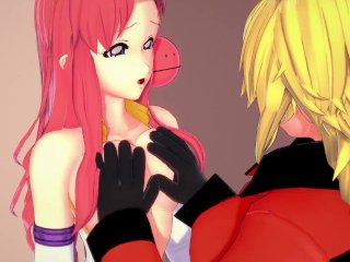 Super Robot Wars 30 Lacus_and Cagali_Lesbian Play 3D HENTAI