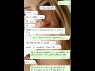 18 year old stepdaughter seduces stepdaddy on a whatsapp video call while making breakfast for mommy