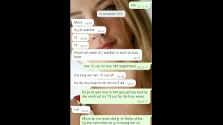 18-jarige stiefdochter verleidt stiefvader op een whatsapp-videogesprek terwijl ze ontbijt maakt voor mama